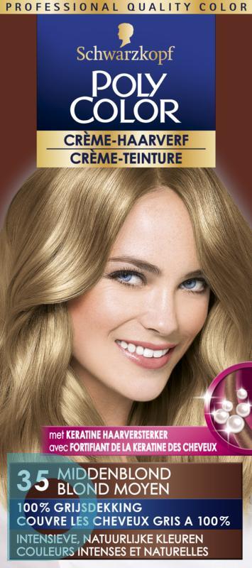 Niet verwacht monster Communisme Poly Color Crème Haarverf 35 Midden Blond 90ml