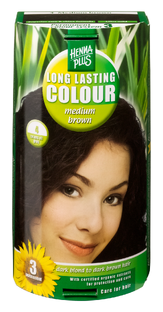 Hennaplus Long Lasting Colour 4 Medium Brown 100ML 