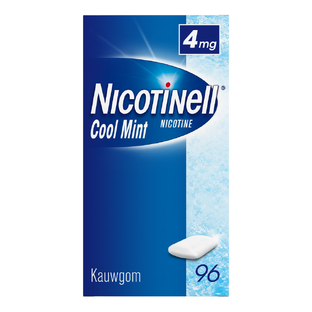 Nicotinell Kauwgom Cool Mint 4mg -  voor stoppen met roken 96ST 