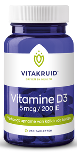 Vitakruid Vitamine D3 5 Mcg Tabletten 240TB 