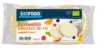 Damhert Biofood Rijstwafels Yoghurt 100GR