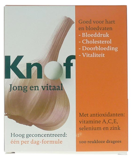 wortel adviseren Kwalificatie Knof Knoflookdragees Anti Oxidanten 100ST | voordelig online kopen | De  Online Drogist