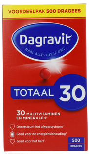 Dagravit Totaal 30 Multivitaminen en Mineralen Dragees 500ST 