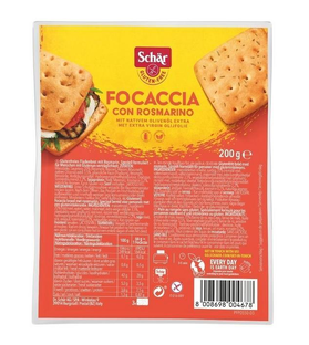 Schar Focaccia Rozemarijn Glutenvrij 200GR 