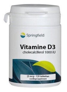 Springfield Vitamine D3 1000iu 120TB 