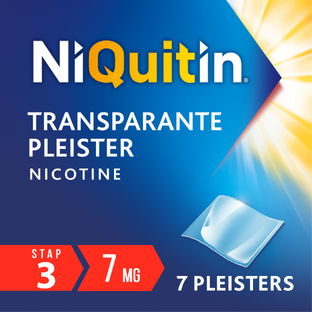 Niquitin Clear Pleisters 7mg Stap 3 7ST 