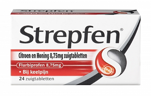 Strepfen Citroen & Honing Zuigtabletten 24ST 