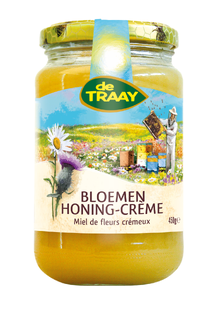 De Traay Bloemenhoning Crème 900GR 