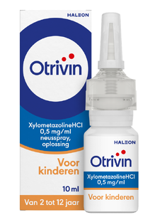 Otrivin Xylometazoline HCI 0,5 mg/ml Kinder Neusspray bij een verstopte neus 10ML 