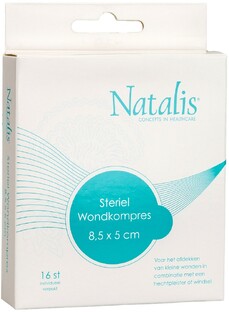 Natalis Wondkompres 8.5x5cm 16ST 