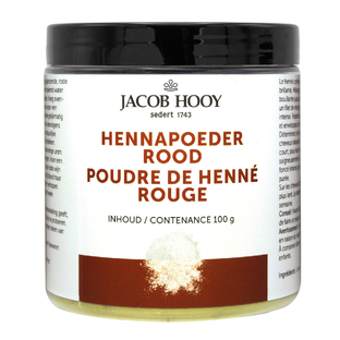 Jacob Hooy Hennapoeder Rood 100GR 