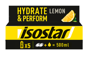 Isostar Sportdrank Powertabs Hydrate & Perform Lemon 10ST 