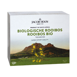 Jacob Hooy Biologische Rooibos Zakjes 80ST 