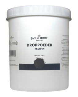 Jacob Hooy Droppoeder Kruiden Pot 250GR 