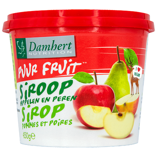 Damhert Puur Fruit 100% Siroop Appel-Peer 450GR 