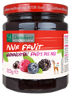 Damhert Puur Fruit Confituur Woudvrucht 315GR 