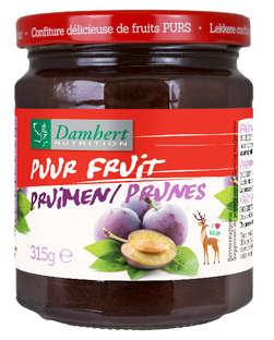 Damhert Puur Fruit Confituur Pruimen 315GR 