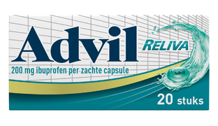 Advil Advil Reliva Liquid Capsules 200 mg - voor pijn en koorts 20CP 