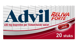 Advil Reliva Forte Oval Tabs 400 mg - voor pijn en koorts 20TB 