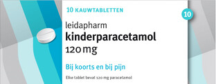 Leidapharm Kind Paracetamol Kauwtabletten 120mg 10TB 