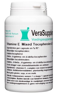 VeraSupplements Vitamine E Mixed Tocopherols - 200 I.E. Capsules 100CP 