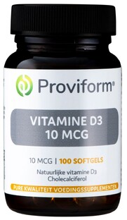 Proviform Vitamine D3 10mcg 100 softgels 100SG 