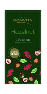 BonVita Premium Dark Chocolate Hazelnut 100GR 