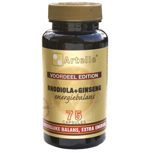 Artelle Rhodiola & Ginseng Energiebalans Capsules 75CP 