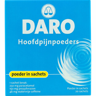 Daro Hoofdpijnpoeders Sachets 20ST 