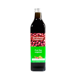 Terschellinger Cranberries Cranberrysap Eko Ongezoet 750ML 