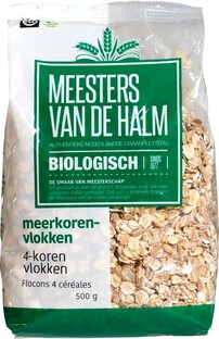 De Halm 4-Korenvlokken Biologisch 500GR 