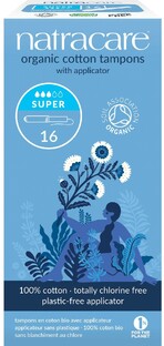 Natracare Cotton Tampons Super met Applicator 16ST 