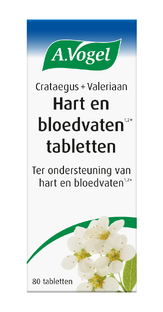 A.Vogel Crataegus + Valeriaan Hart en Bloedvaten Tabletten 80TB 