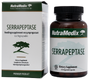 Nutramedix Serrapeptase 500mg Capsules 120CP pot met verpakking valdipsert