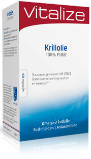 Vitalize Krillolie 100% Puur Capsules 60CP 