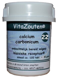 Vita Reform Van der Snoek Vitazouten Nr. 22 Calcium Carbonicum 120TB 