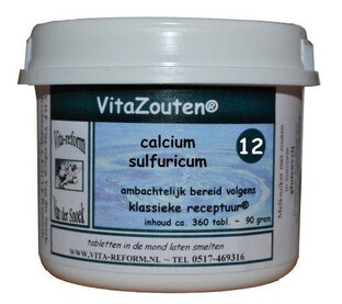 Vita Reform Van der Snoek VitaZouten Celzout Nr.12 Calcium Sulfuricum 360TB 