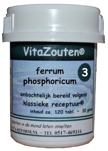 Vita Reform Van der Snoek Vitazouten Nr. 3 Ferrum Phosphoricum 120TB 