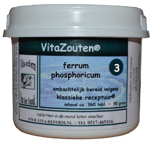 Vita Reform Van der Snoek Vitazouten Nr. 3 Ferrum Phosphoricum 360TB 