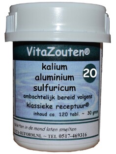 Vita Reform Van der Snoek VitaZouten Nr. 20 Kalium Aluminium Sulfuricum 120TB 