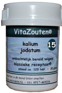 Vita Reform Van der Snoek VitaZouten Celzout Nr. 15 Kalium Jodatum Tabletten 120TB 