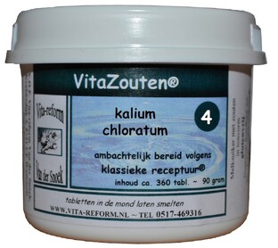 Vita Reform Van der Snoek Vitazouten Nr. 4 Kalium Chloratum Muriaticum 360TB 