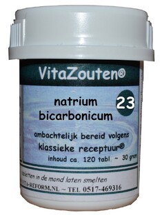 Vita Reform Van der Snoek Vita Reform Vitazouten Nr. 23 Natrium Bicarbonicum 120TB 