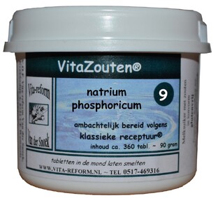 Vita Reform Van der Snoek Vita Reform Vitazouten Nr. 9 Natrium Phosphoricum 360TB 