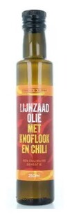 Omega & More Lijnzaad Olie Knoflook en Chili 250ML 