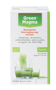 Green Magma Biologische Gerstegras-sap Extract Poeder 80GR 