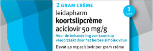 Leidapharm Koortslipcreme Aciclovir 2GR 