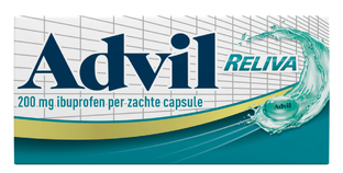 Advil Advil Reliva Liquid Capsules 200 mg - voor pijn en koorts 10CP 