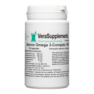 VeraSupplements Marine Omega 3 Complex 1000 mg Capsules 120CP 