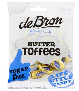 de Bron Butter Toffees Suikervrij 70GR 